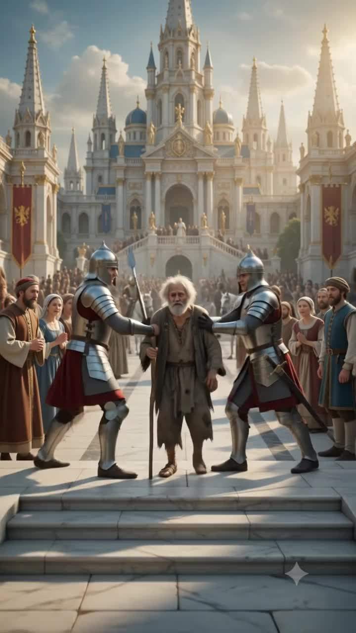 KING KNEELS: Royal Procession Halts as Shocking Secret Forces Monarch to His Knees Before Ragged Beggar – What Ancient Mystery Does He Hold?