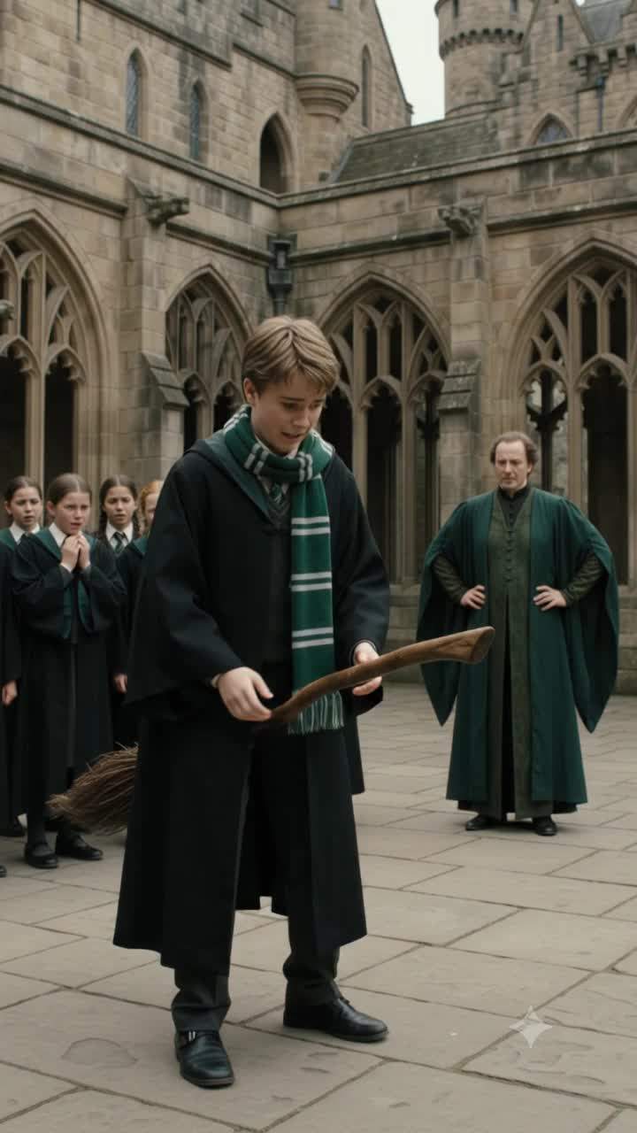 UNBELIEVABLE: Hogwarts Flying Lesson Spirals Into Magical CHAOS, Student Trapped On ROGUE BROOM!