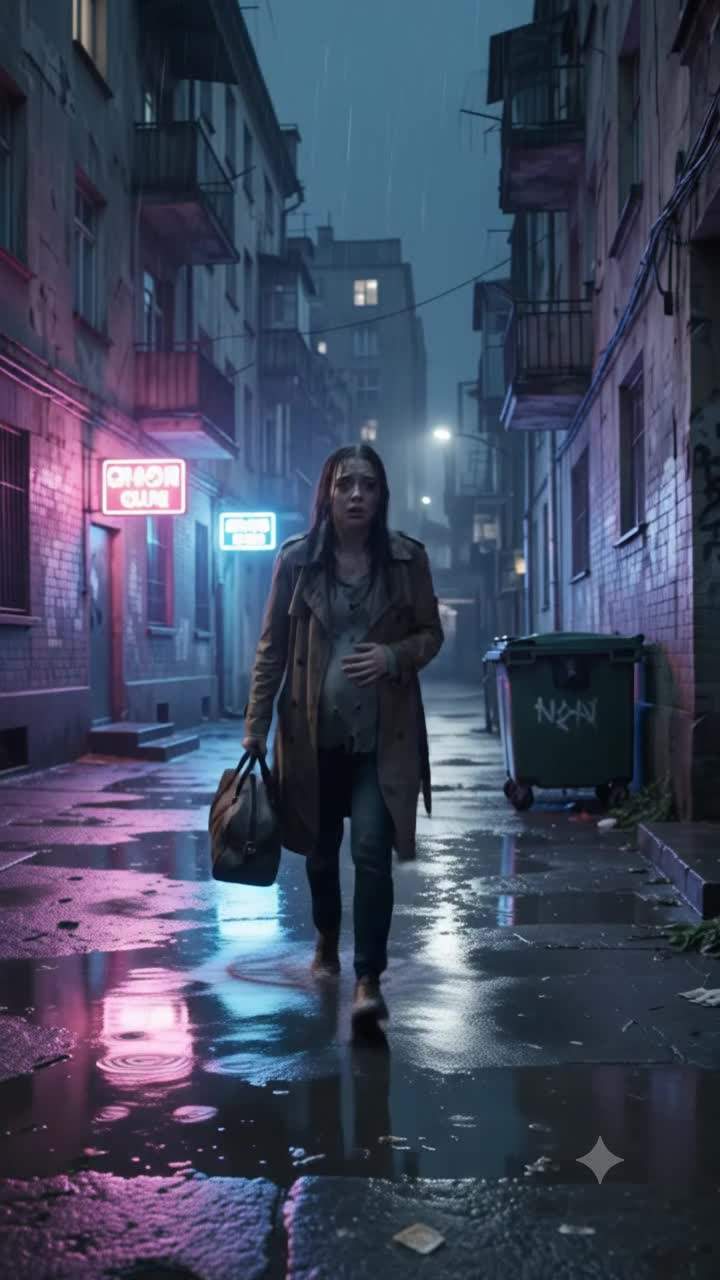 Rain-Soaked Alley Reveals Billionaire's Hidden Secret: Lost Daughter's Desperate Plea