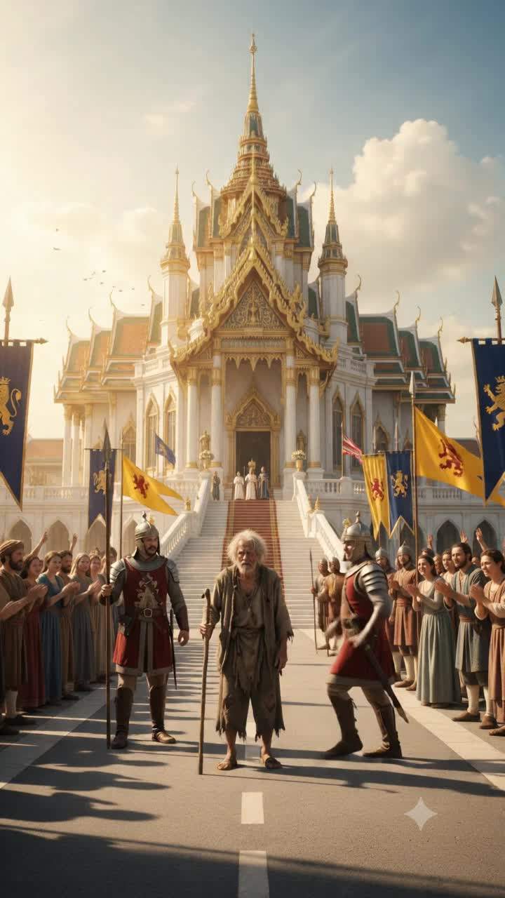 Royal Secret EXPOSED: King Kneels Before Beggar, Kingdom Stunned by Forbidden Truth!