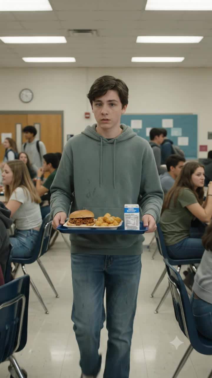 My lunch tray. All over the floor. In front of everyone.