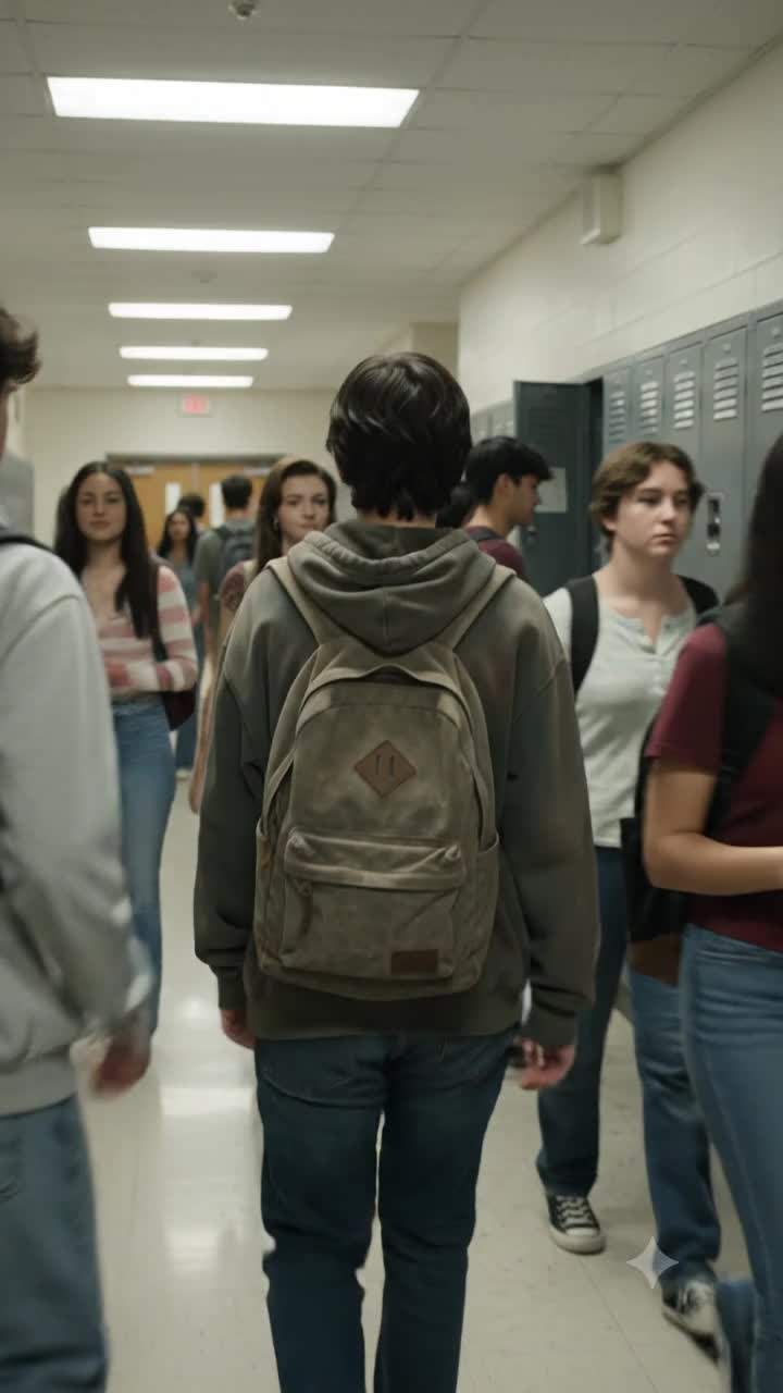 I still remember what fell out of my backpack by the lockers.