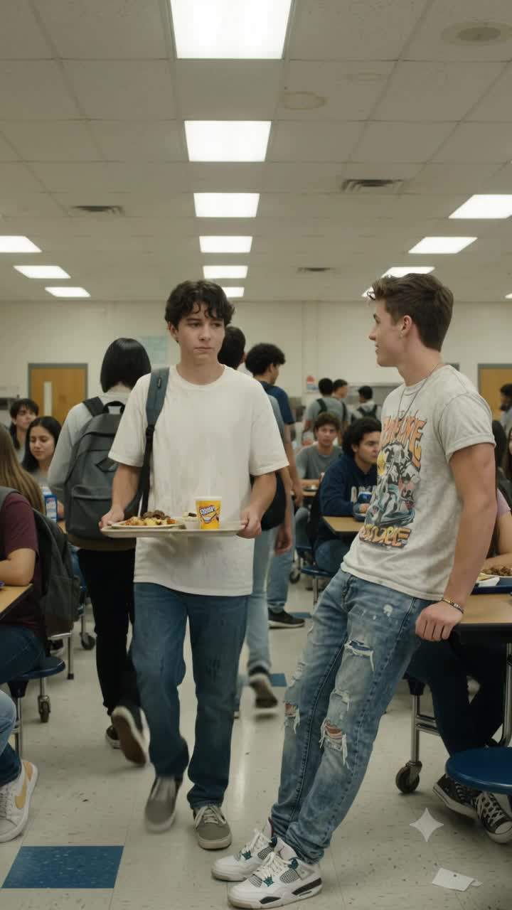 I still remember the silence after the cafeteria tray hit me.
