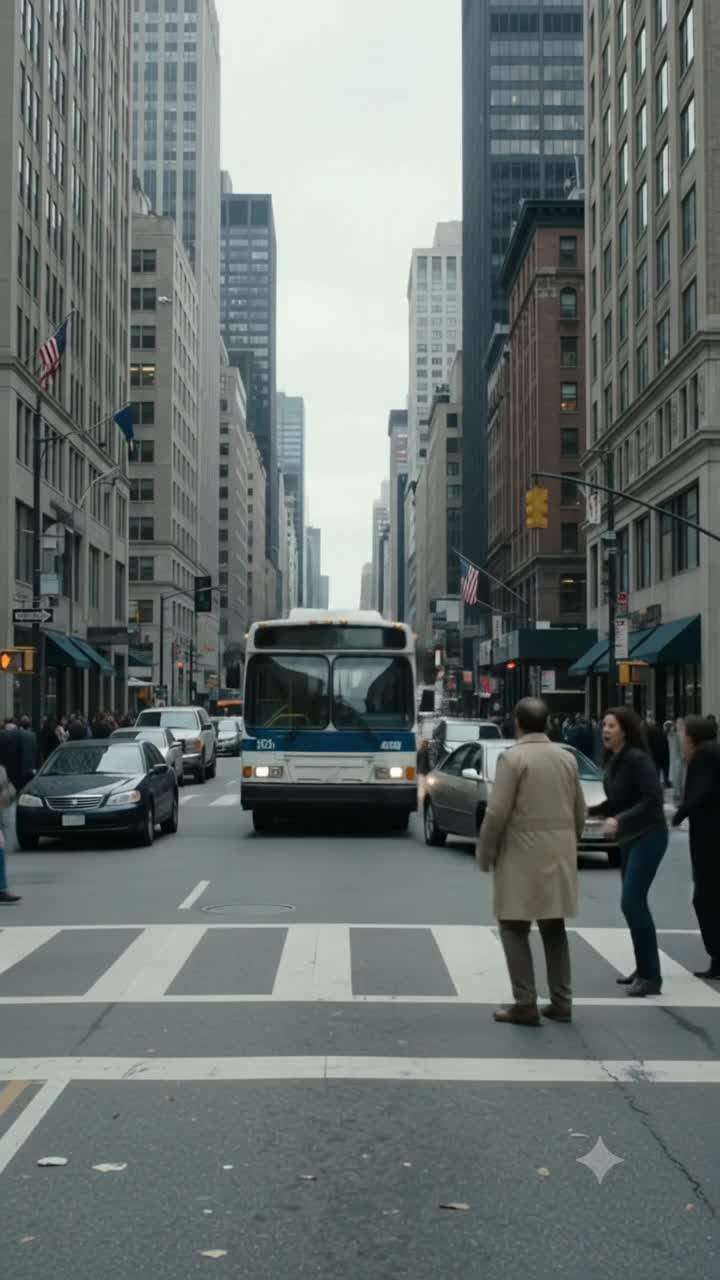 Lightning God Unleashed: Mysterious Entity Halts City Bus Catastrophe Amidst Urban Anomaly!