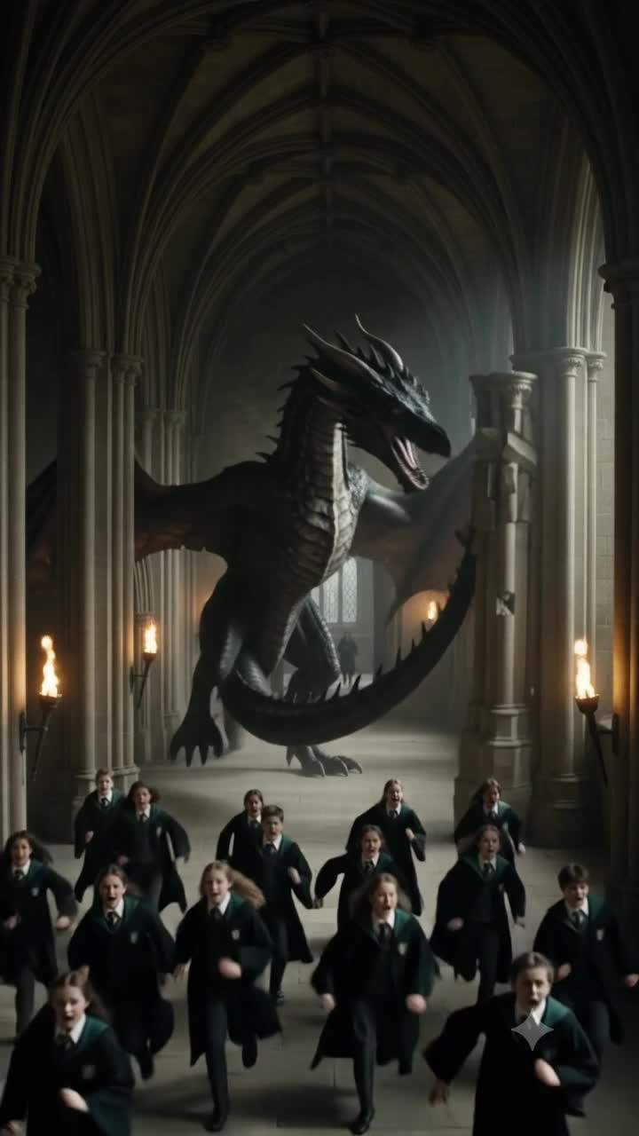 Hogwarts Shocker: Malfoy’s Forbidden Pact With Rampaging Dragon Exposed in Chaotic Incident