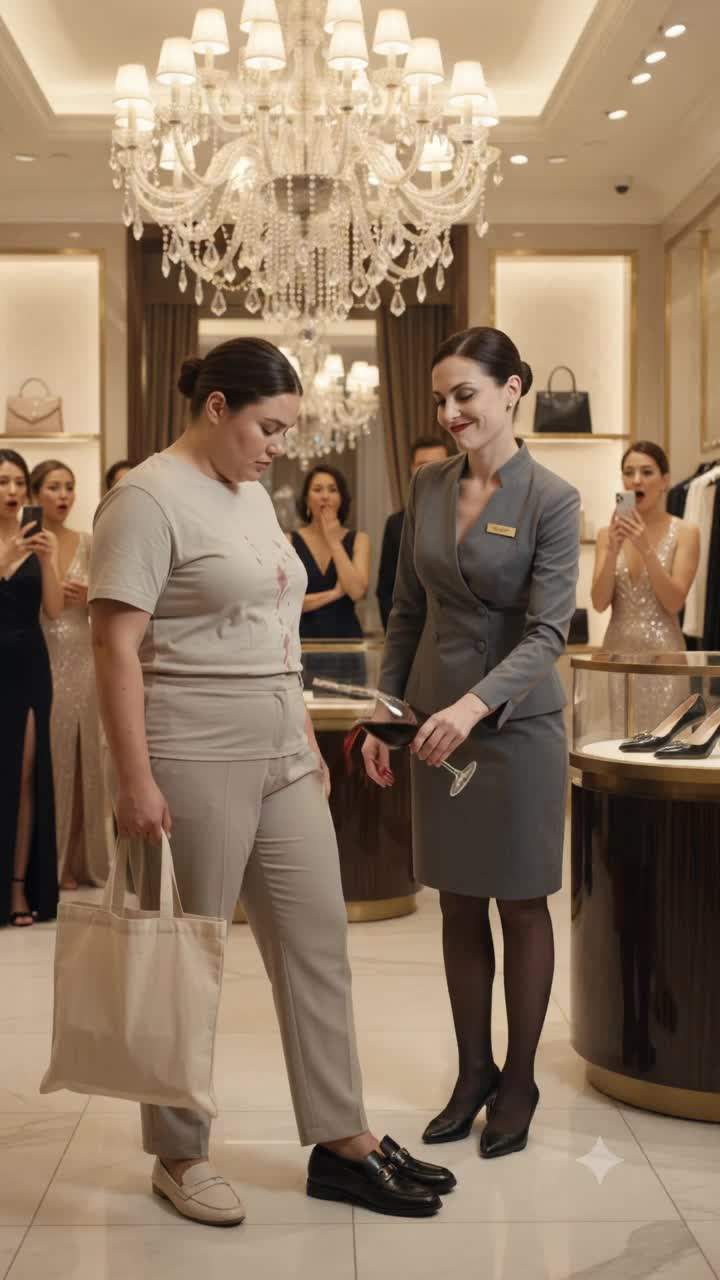 Paris Luxury Fashion Manager Poured Wine on a 