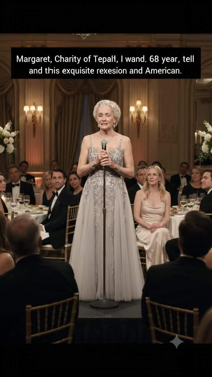 Elderly Matriarch's Charity Gala Speech Turns Into Shocking Revelation as Wig Comes Off, Exposing Years of Family Drama.