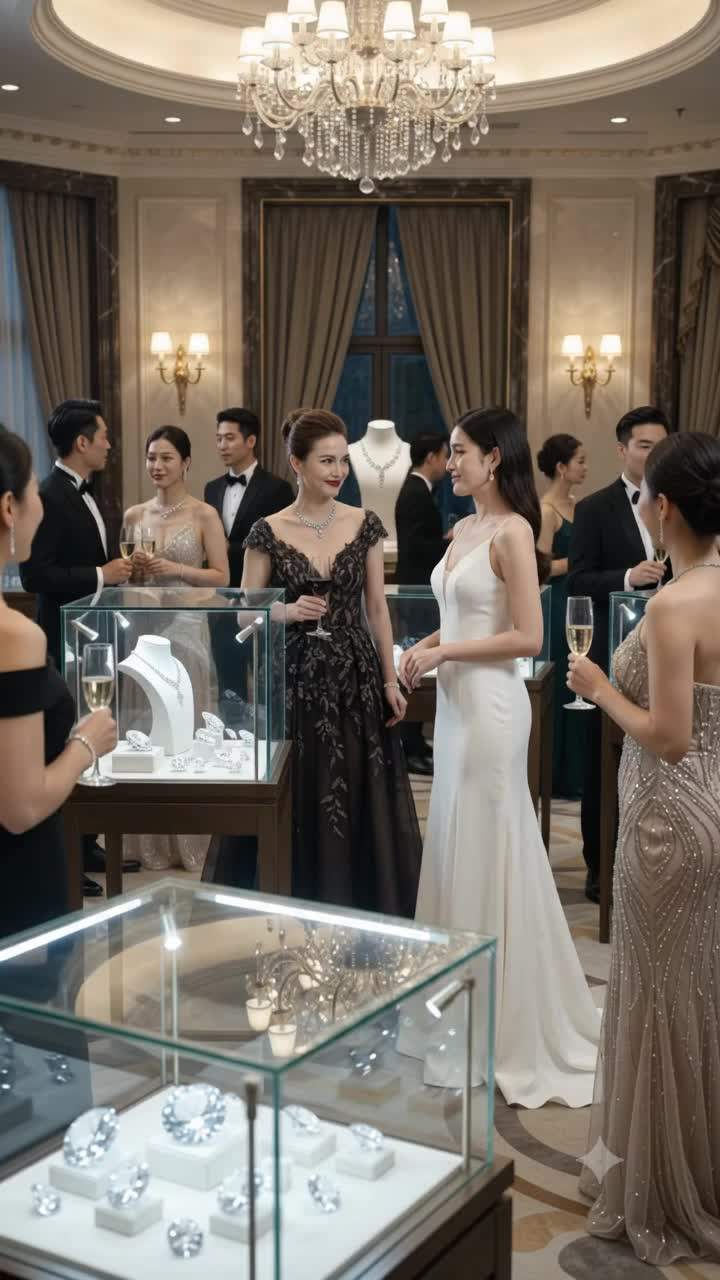 Red Wine Catastrophe: Heiress Drenches Rising Designer at Elite Jewelry Gala, Unleashing Tycoon's Fury! #LuxuryJewelry #HighSocietyScandal #DesignerDrama
