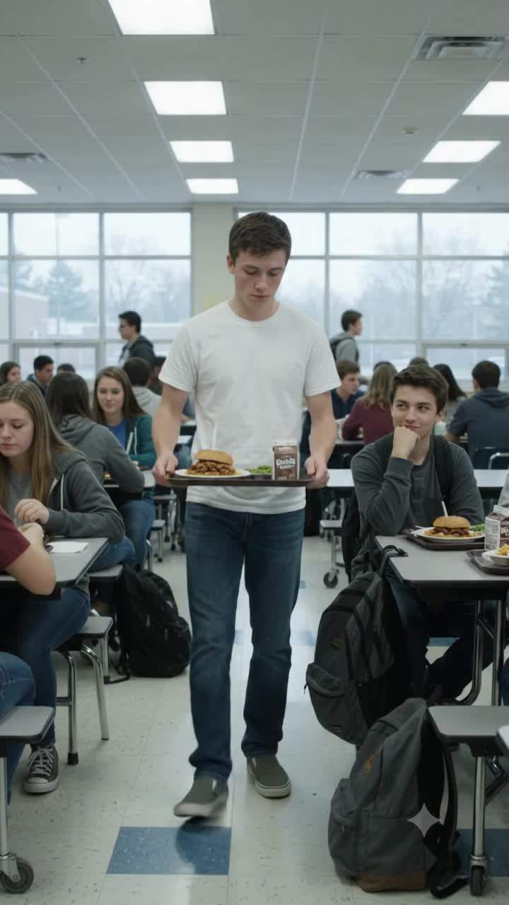 The day my tray flipped in the middle of the cafeteria.