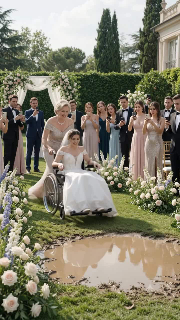 Wheelchair Bride's Shocking Wedding Scandal: Muddy Betrayal Reveals Viral Revenge Plot.