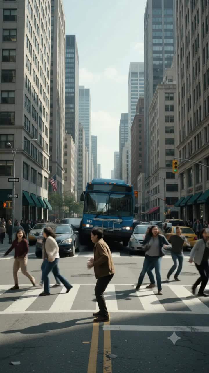 Urban Chaos: Lightning Warrior Halts Bus In Mid-Air, Revealing a Secret Power That Could Change Everything