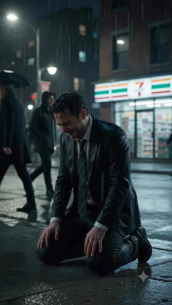 He Lost Everything In A Corporate Scandal, Then A Homeless Girl's Red String Revealed A Heartbreaking Family Secret On A Rainy Night!