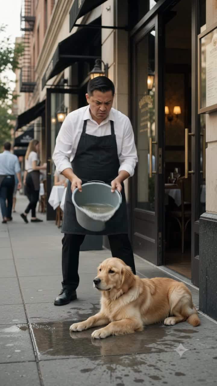 Billionaire's Fury: Shocking Restaurant Incident Involving a Valued Service Dog and a Desperate Waiter.