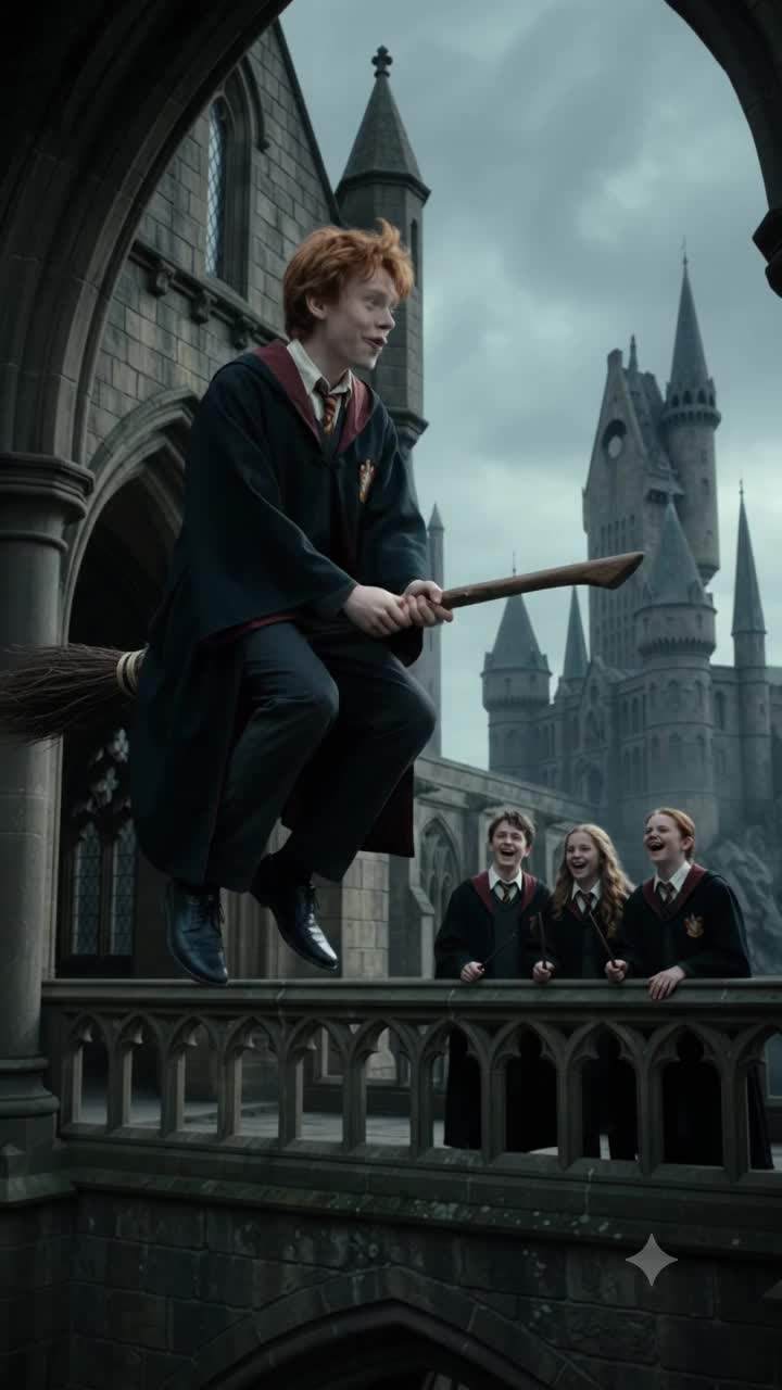 Hogwarts Shaken: Terrified Student's Uncontrollable Ascent Reveals Dark Magic Conspiracy!