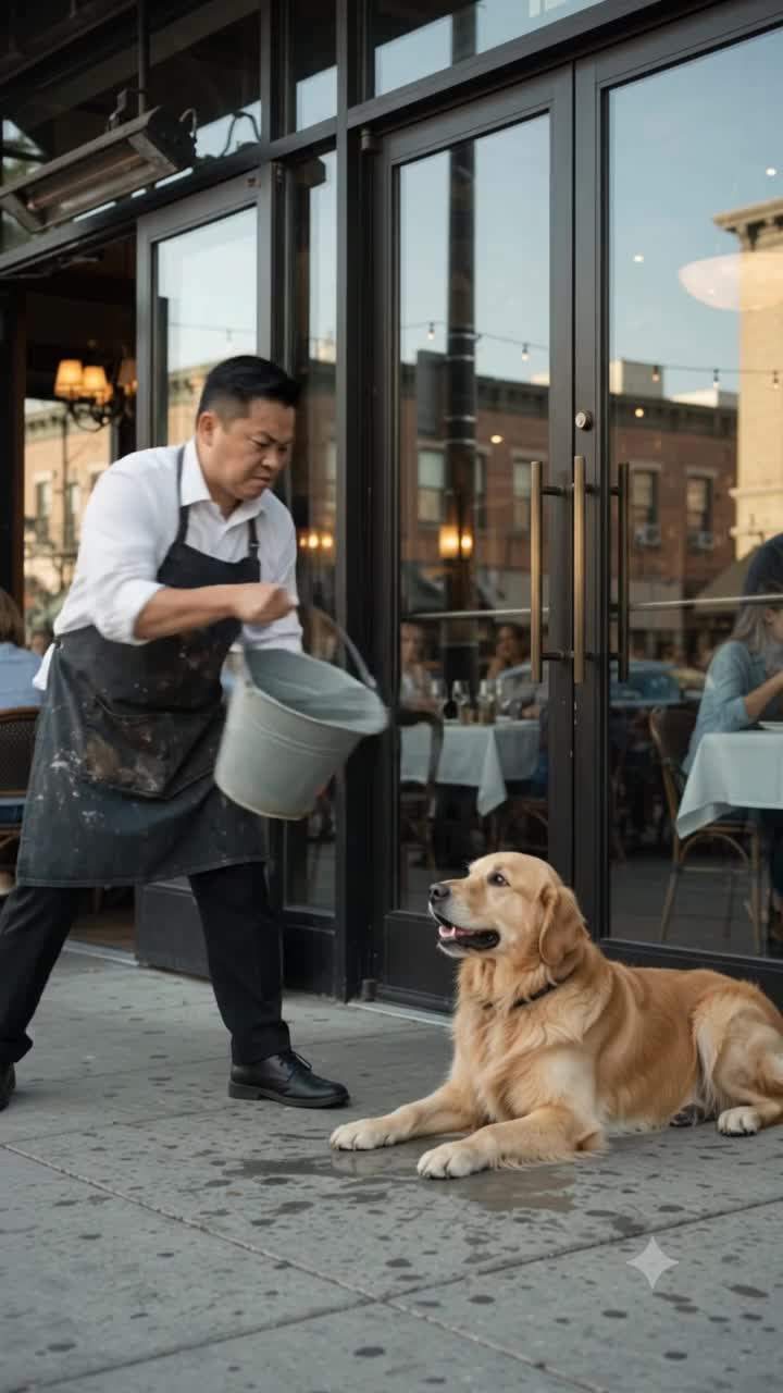 Luxury Restaurant Employee’s Cruel Act Sparks Viral Confrontation After Dog’s Shocking Identity Revealed.