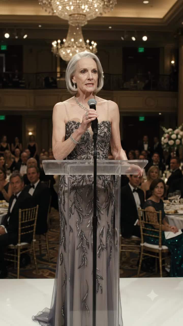 Bald Matriarch Unmasks Daughter-in-Law at Gala: A Story of Family Secrets, Inheritance Battles, and Unforgivable Betrayal.