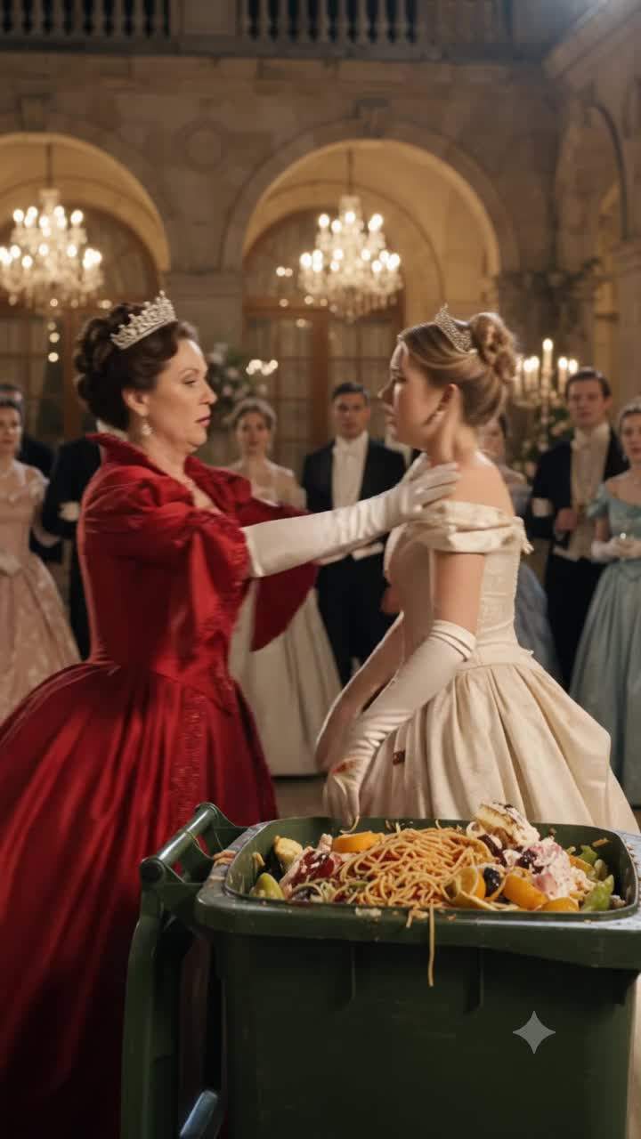 Matriarch's Shocking Ballroom Betrayal: Society Queen Dumps Heiress into Garbage Bin in Antiquities Scandal.