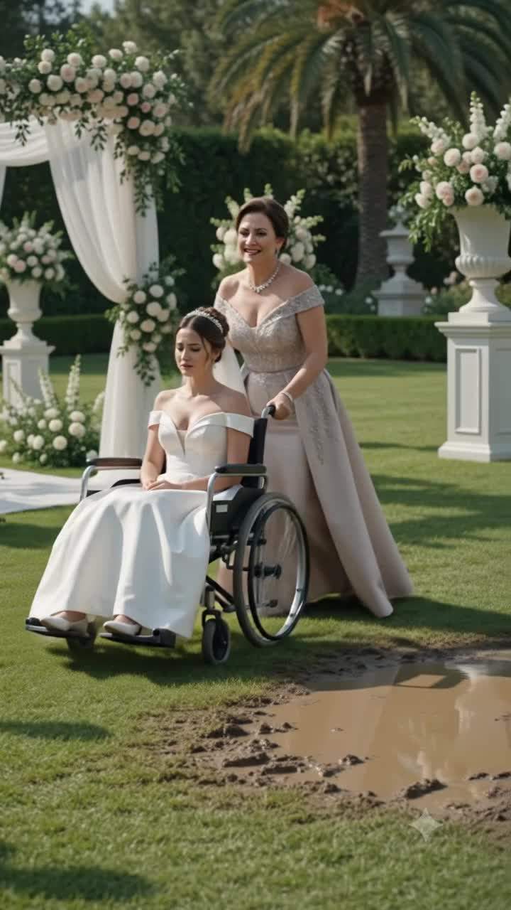 Muddy Wedding Shocker: Crippled Bride STANDS, Exposing Million-Dollar Betrayal and Unveiling Twisted Inheritance Plot!