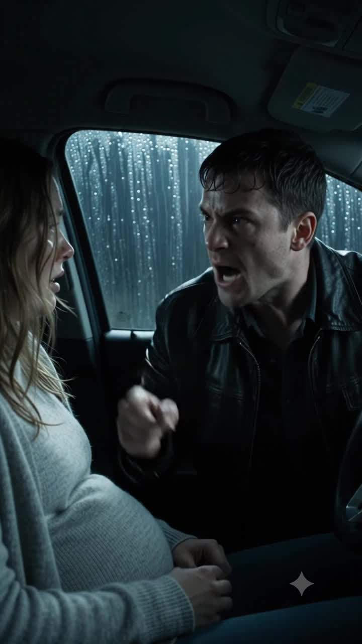 Cheating Husband Abandons Pregnant Wife in Midnight Downpour Over One Shocking Secret
