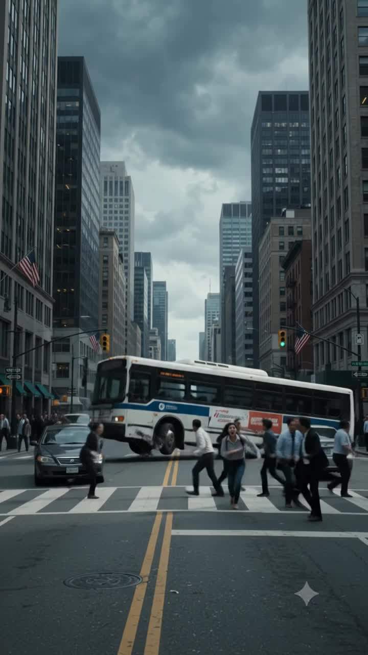 Last-Second Superhero Intervention Halts Runaway Bus – Is There a Government Conspiracy Behind the City's New Hidden Powers?