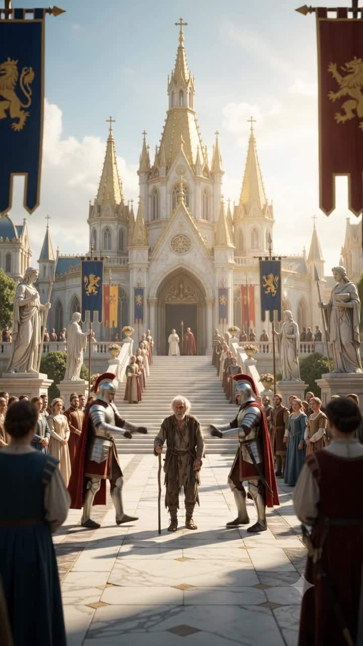 ROYAL HUMILIATION! King Abandons Crown Before Enigmatic Beggar, Revealing Ancient Prophecy & Palace Secrets!