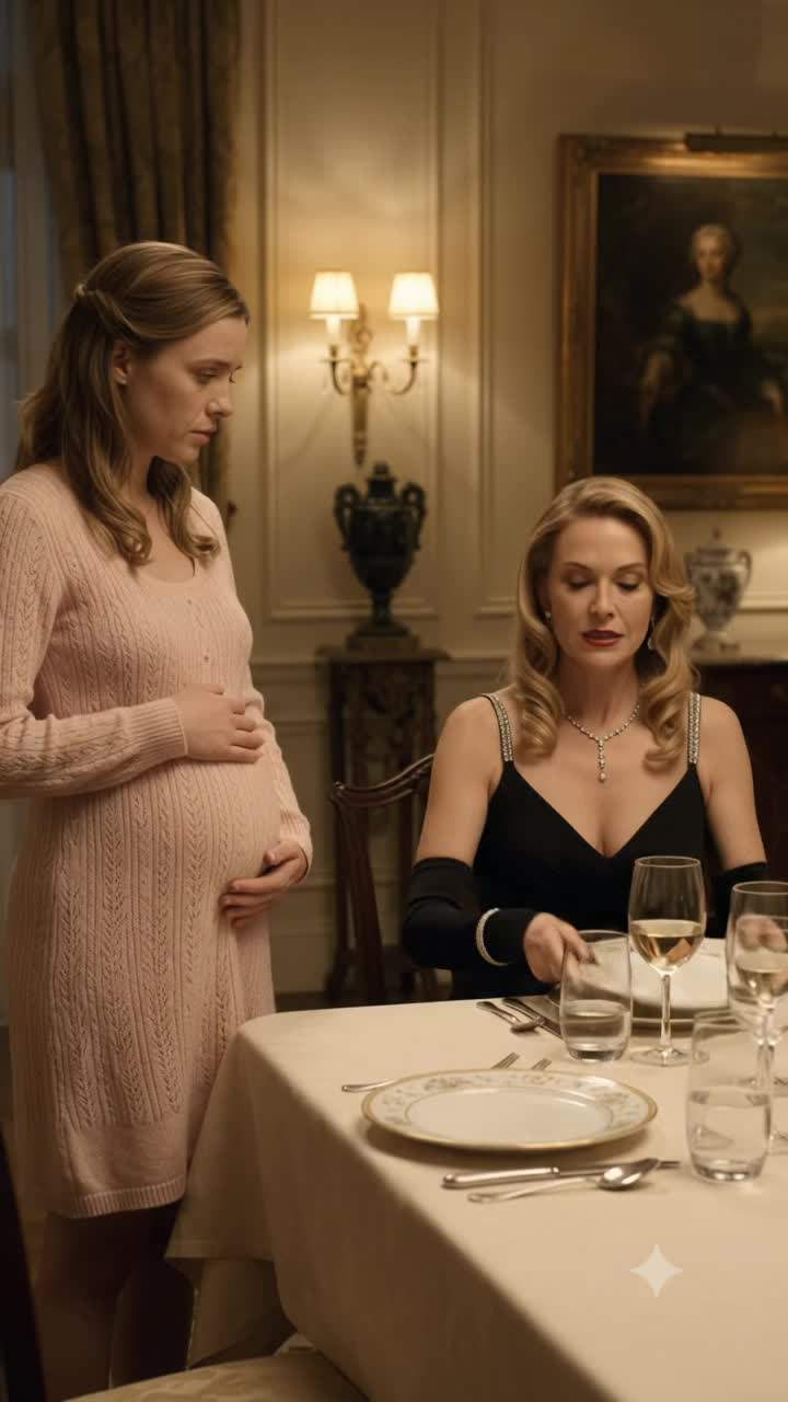 Elegant Dinner Party Turns Ugly: Pregnant Woman Humiliated, Husband's Unexpected Revenge Shocks Family