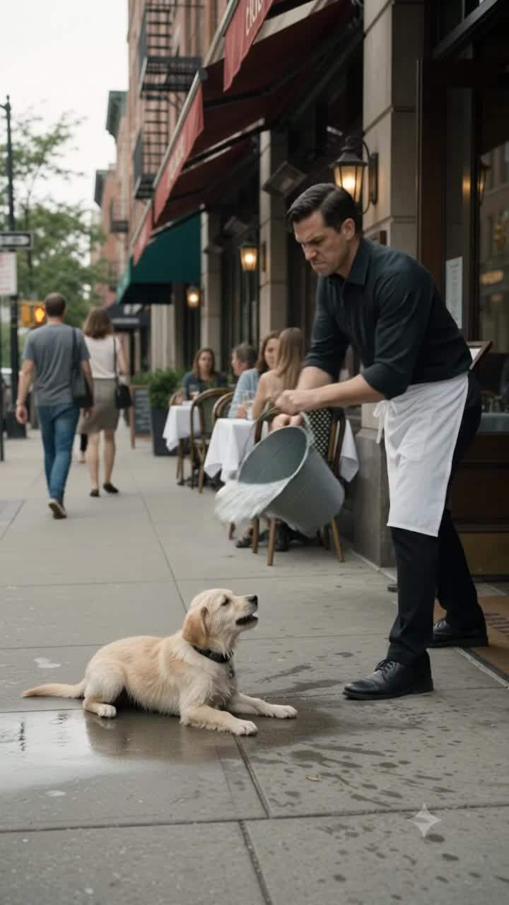 Waiter's Cruel Act Against 'Stray' Dog Sparks Animal Cruelty Outcry: His Boss's Shocking Arrival Uncovers A Deeper Restaurant Scandal and Triggers Viral Outrage!