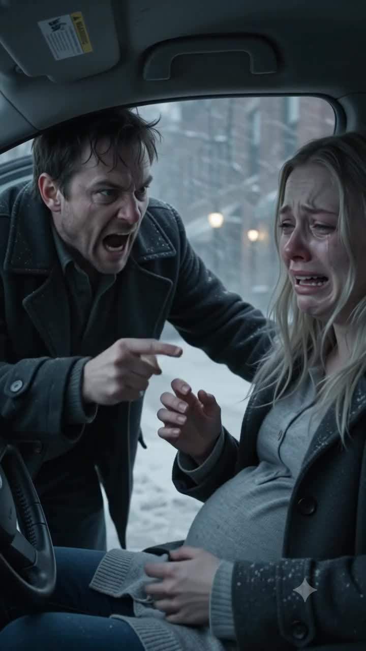 Abandoned in Blizzard: Pregnant Wife Left for Dead After Husband's Shocking Betrayal Over Secret Debts!