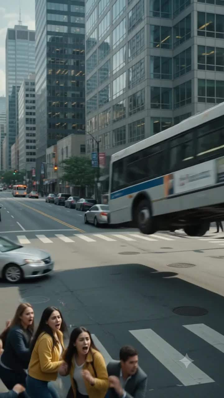 Mystery Protector Stops Runaway Bus With Ancient Hammer: Unexplained City Rescue Shocks Thousands