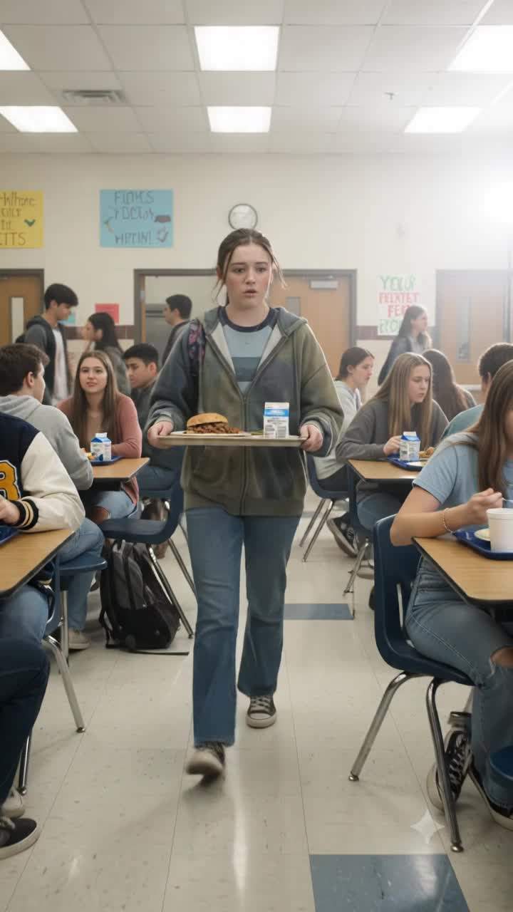 The day my tray flipped in the cafeteria.