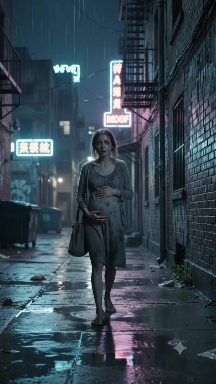 Billionaire's Secret Exposed: A Lost Daughter-in-Law's Hidden Family Scandal Revealed in a Rainy Alley.