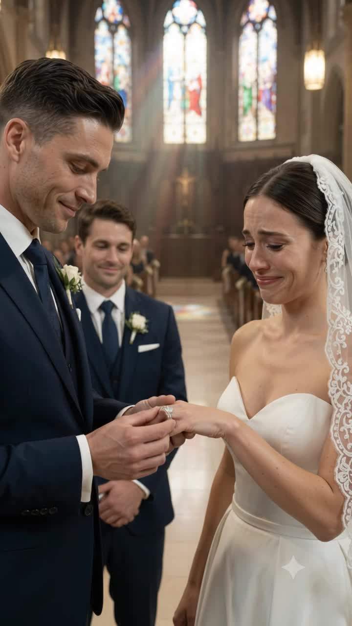 I stood at the altar ready to marry my dream girl, until the big screen exposed her dirtiest secret.