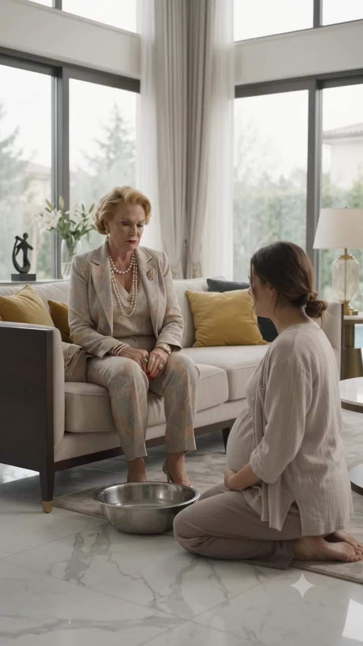 Wealthy Mother-In-Law Forces Pregnant Daughter-In-Law Onto Knees Over Secret Trust Fund Estate Papers Until Shocked Mother Intervenes