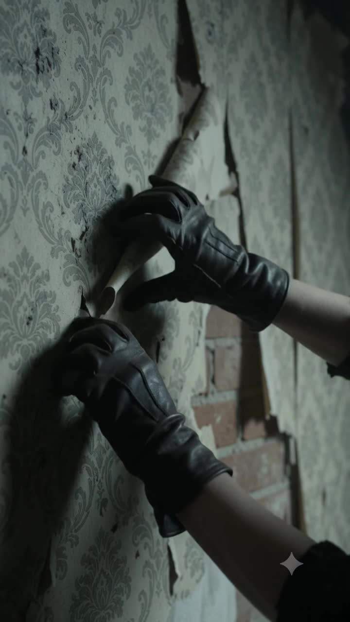I tore down the mansion’s wallpaper and found a hidden door with my own name carved inside.