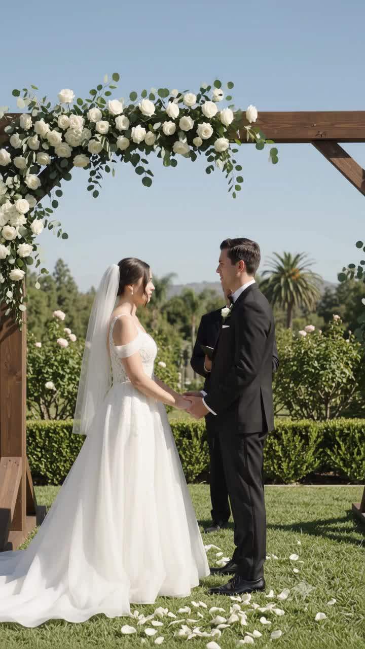 I couldn’t believe what my groom screamed into the microphone when the floral arch collapsed on my sister.