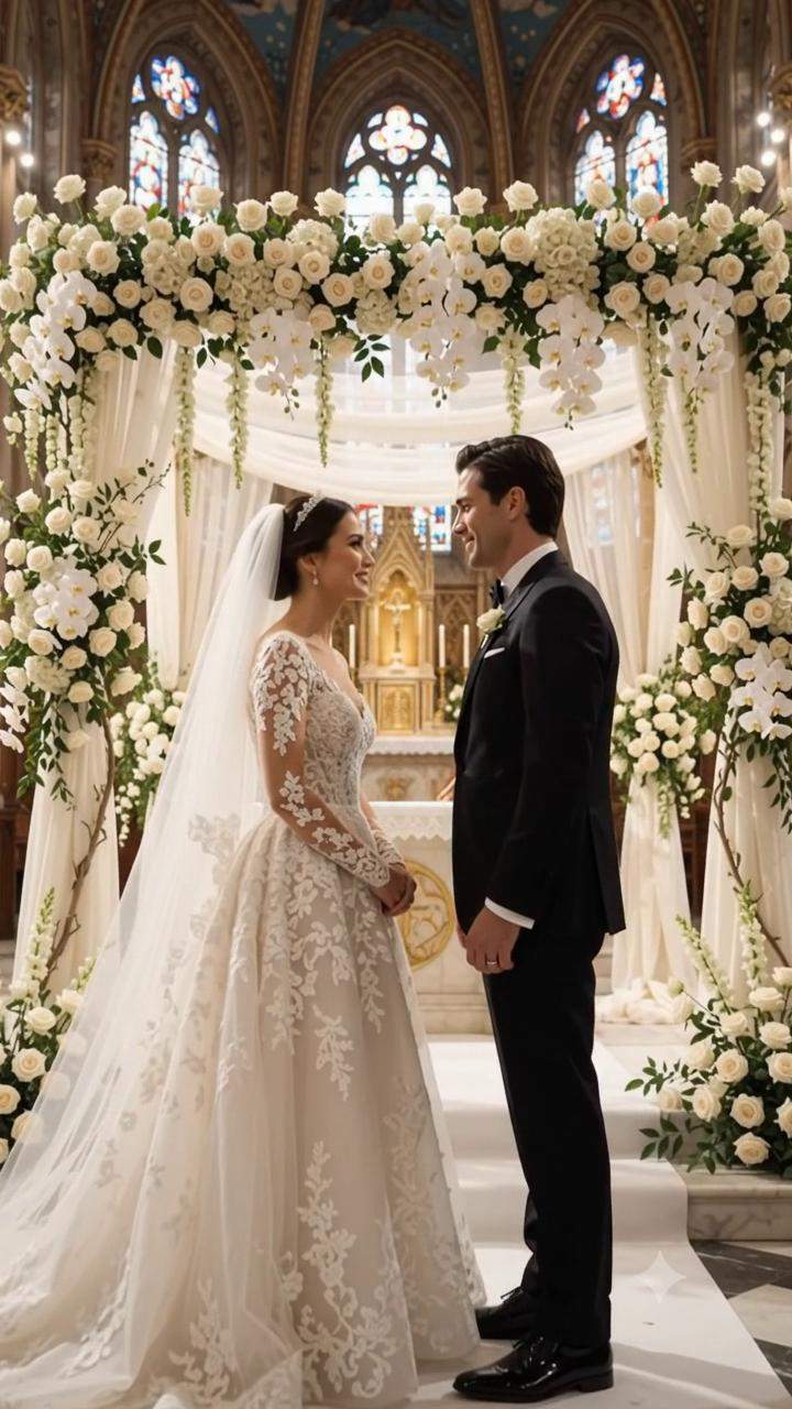 The Cathedral Scandal: Groom’s Secret Child Revealed at High-Society Wedding Ceremony