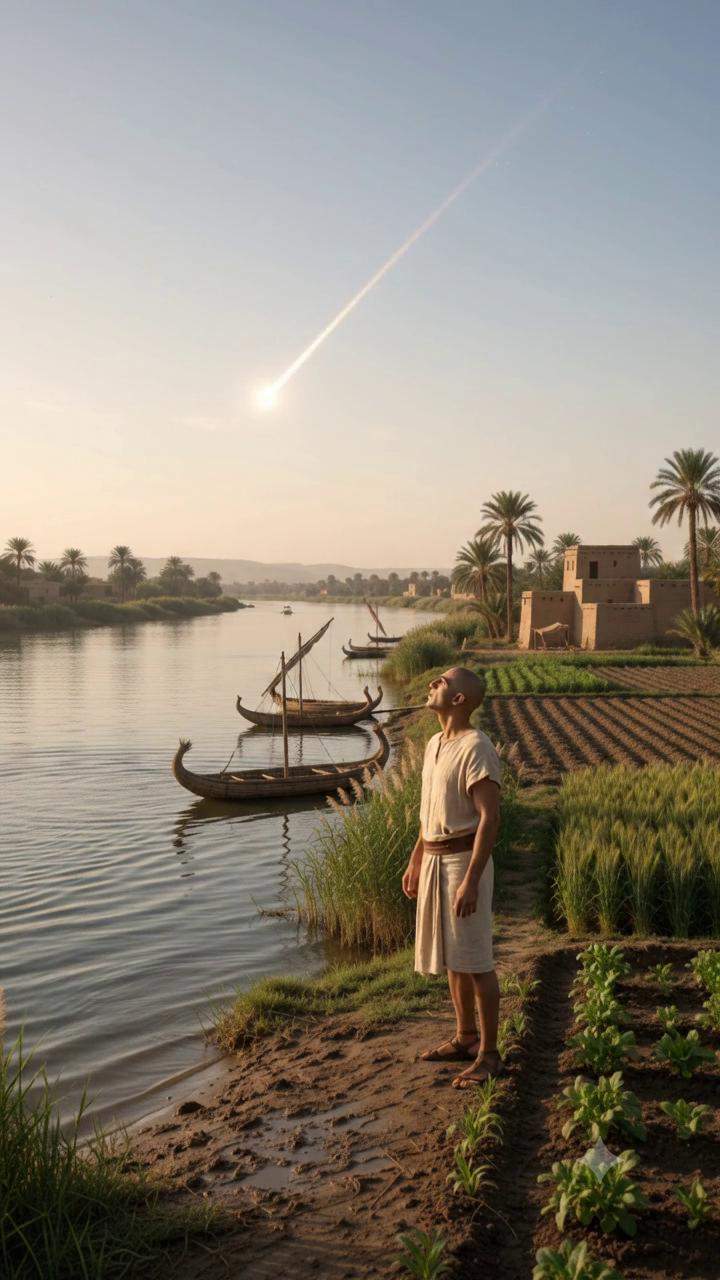 Ancient Egyptian Farmer Unearths Terrifying Nile Mystery After Celestial Prophecy Falls From Sky