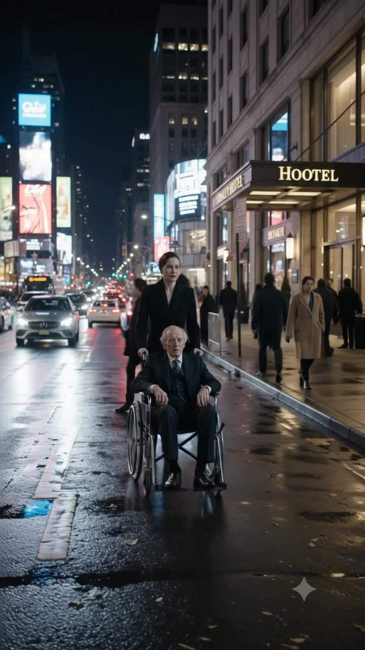Nightmare Descent: Billionaire Father-in-Law's Wheelchair Plunges Into Urban Traffic – Was It Desperation or Betrayal?