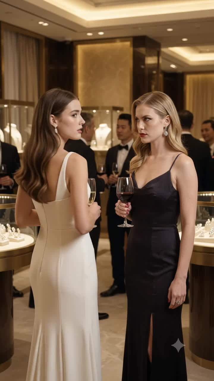 Shocking Wine Attack at Luxury Jewelry Gala Exposes Billionaire's Dark Family Secrets.
