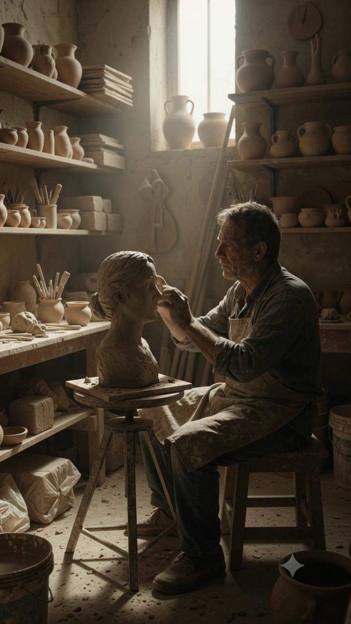 Blind Sculptor's Desperate Quest: Unraveling His Wife's Lost Masterpiece and Hidden Truth