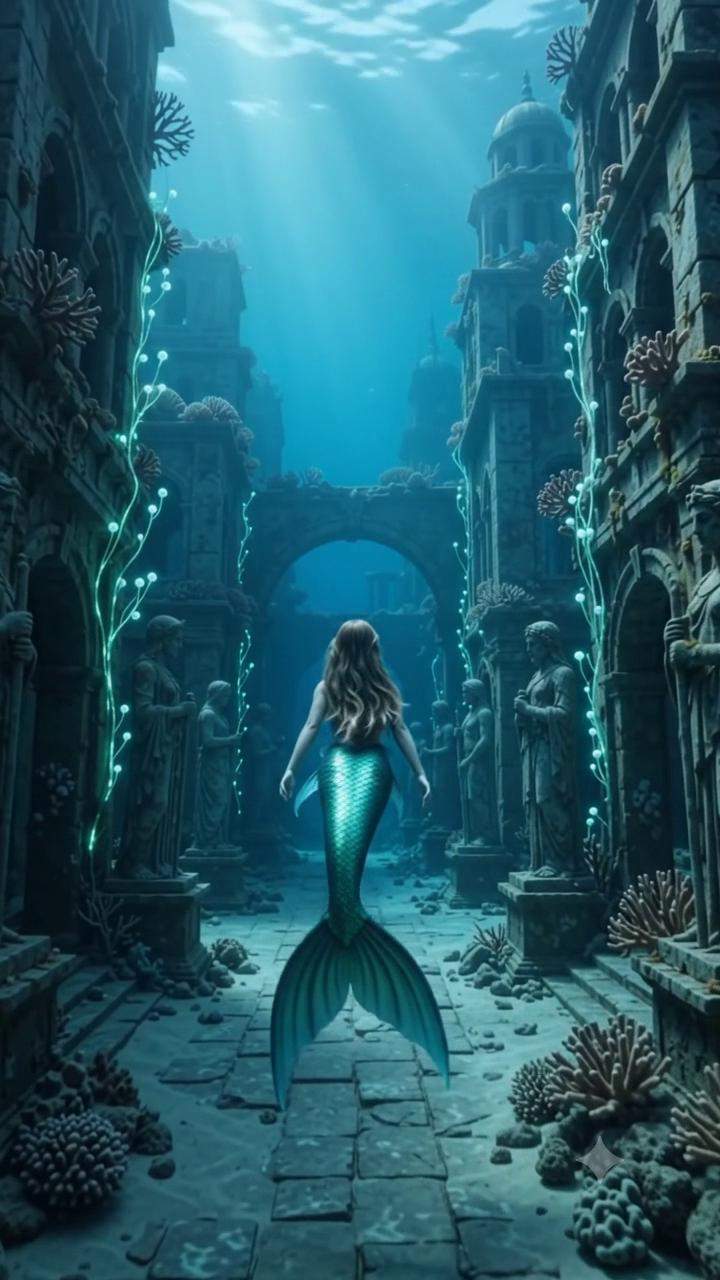 Mermaid's Forbidden Secret: Ancient Underwater City Awakens, Revealing a Destiny She Can't Escape! (Mermaid, Ancient Mystery, Forbidden Secrets)
