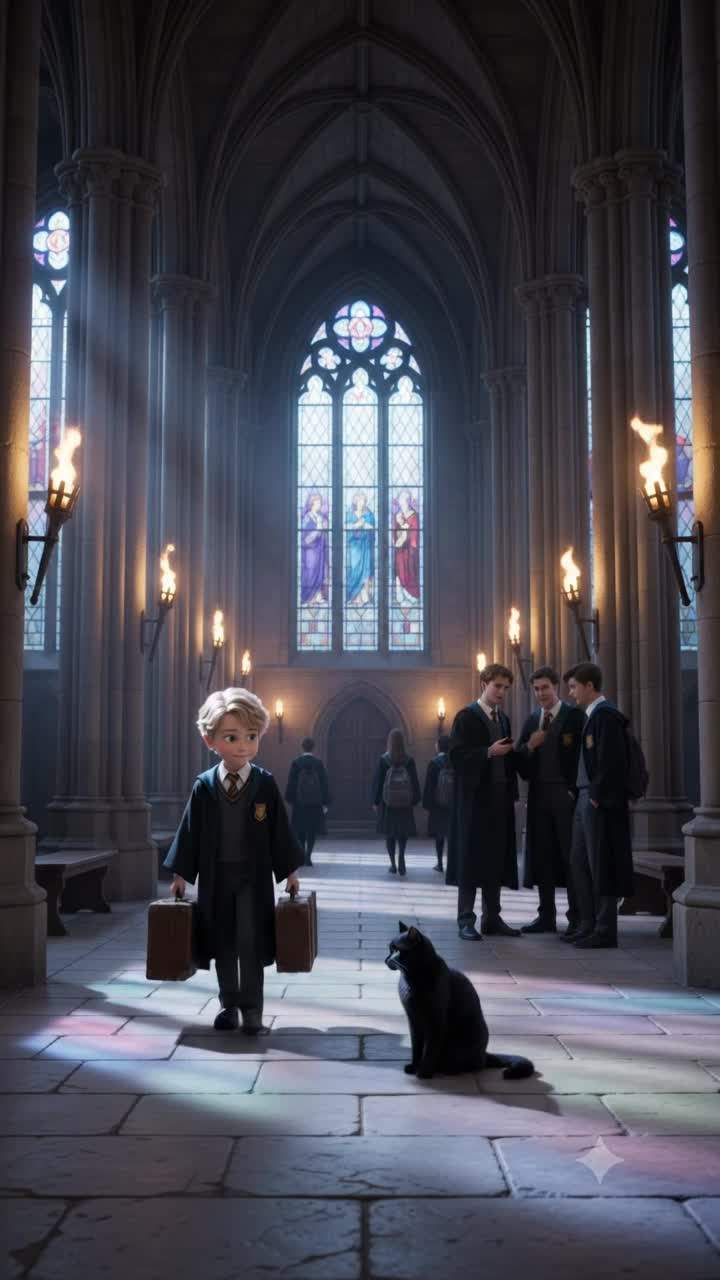 Midnight Magic Academy Scandal: Stray Cat's Impossible Transformation Hands Freshman Ancient Key to Forbidden Secrets