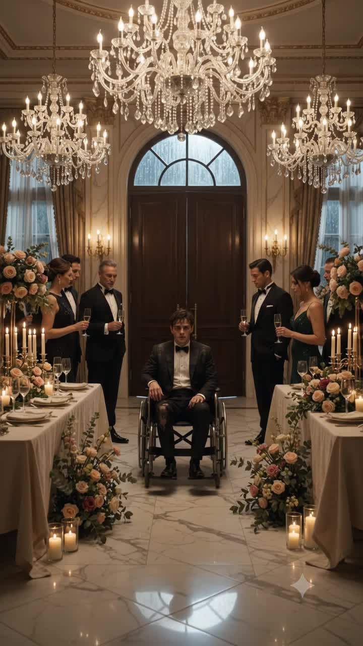 Paralyzed Billionaire Heir RISES After Ragged Boy's Shocking Claim at Lavish Gala – The Family's Empire Hangs in the Balance!