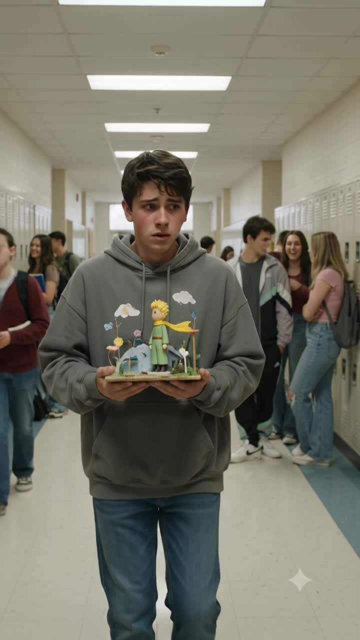 I still see my diorama on the hall floor.