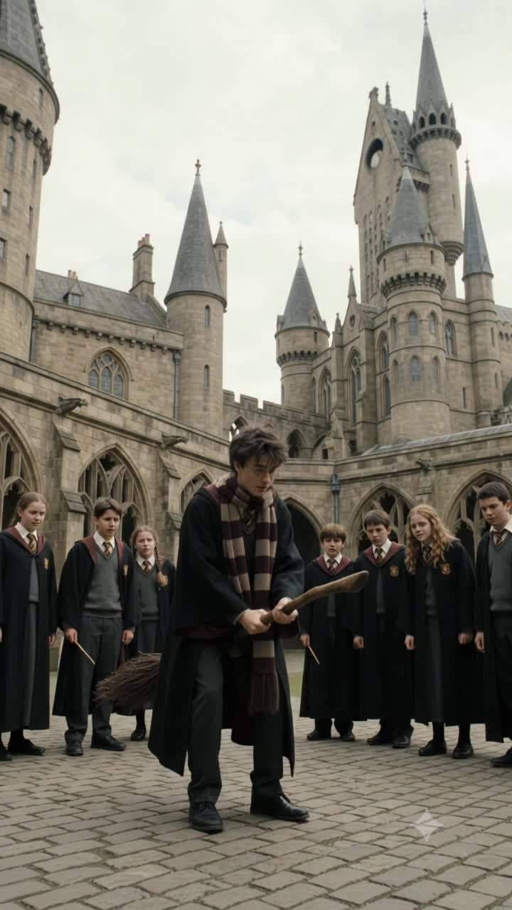 First-Year Wizard Magic Broom Incident Uncovers Forbidden Hogwarts Vault Conspiracy