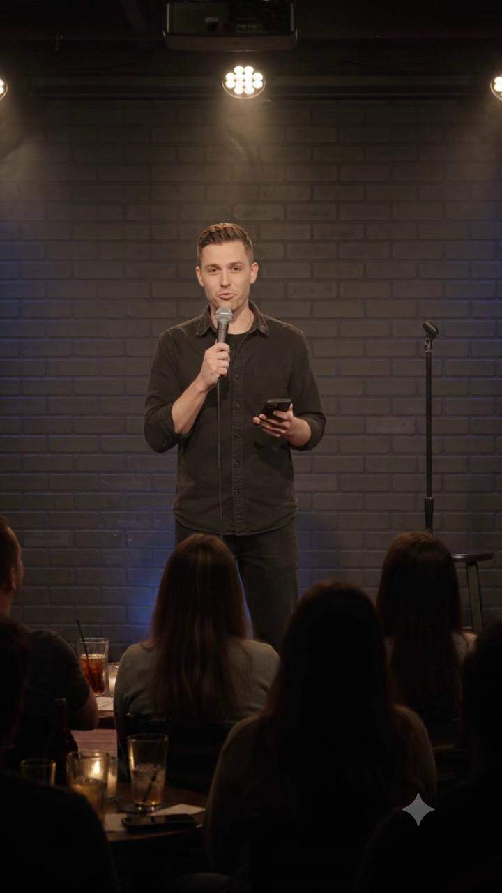 Smartphone Embarrassment: Comedian's 'Life Advice' Bit Exposes Hidden Financial Secret Live On Stage