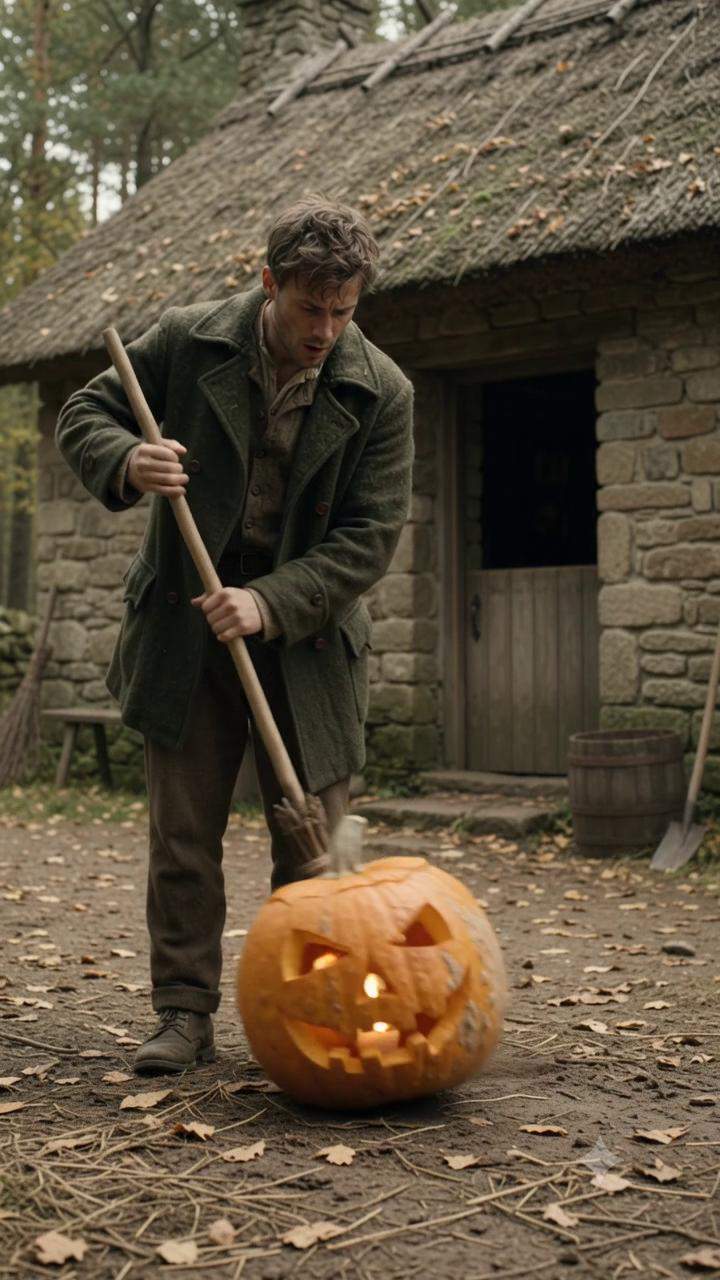 Wizard's Halloween Night Takes Bizarre Turn As Mysterious Jack-o'-Lantern Steals His Magical Broomstick – And Then This Happened!