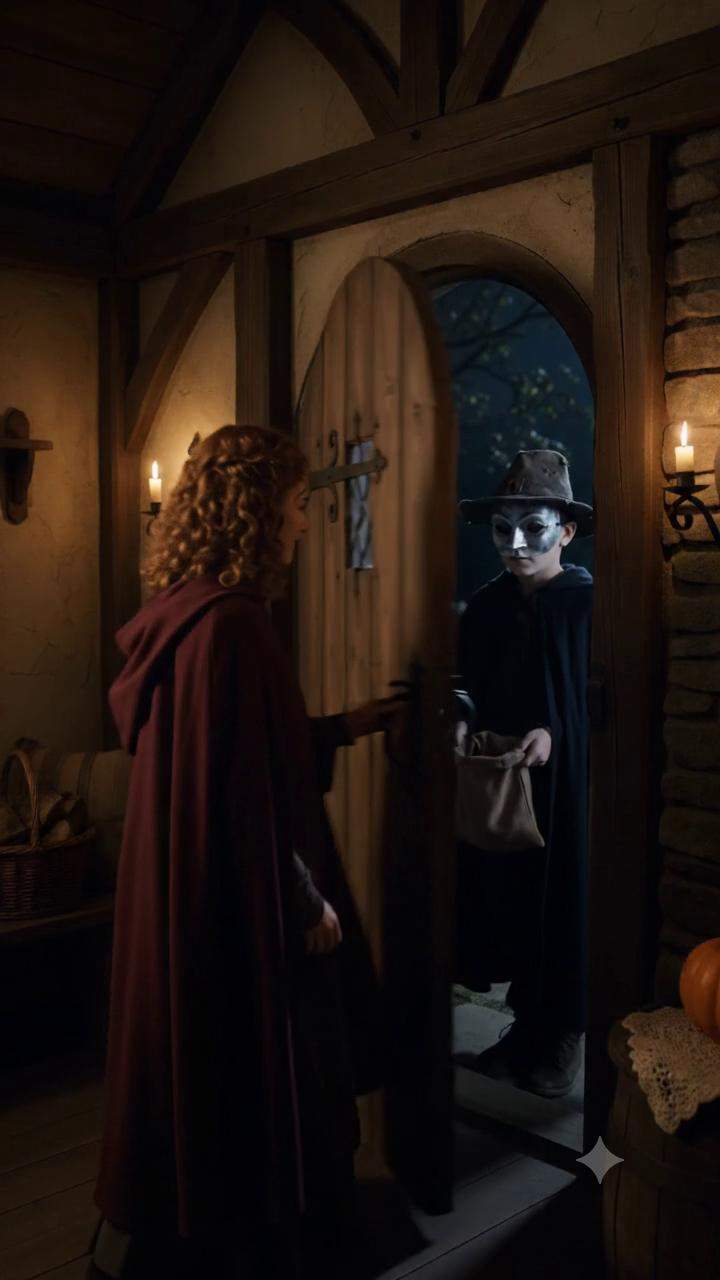 Witch's Halloween Mystery: Trick-or-Treater's Chilling Warning Uncovers Cottage's Dark Supernatural Suspense Secret!