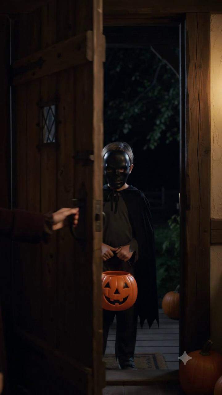 She Saw The Same Trick-or-Treater For 20 Years, Then Her Mirror Revealed An Unbelievable Truth! #HalloweenMystery #AncientMagic #TimeAnomaly