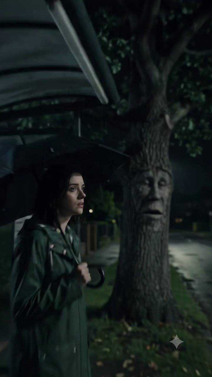She Thought It Was The End Of The Line: Then a Hidden Bus Stop Revealed a Magical District at Midnight!